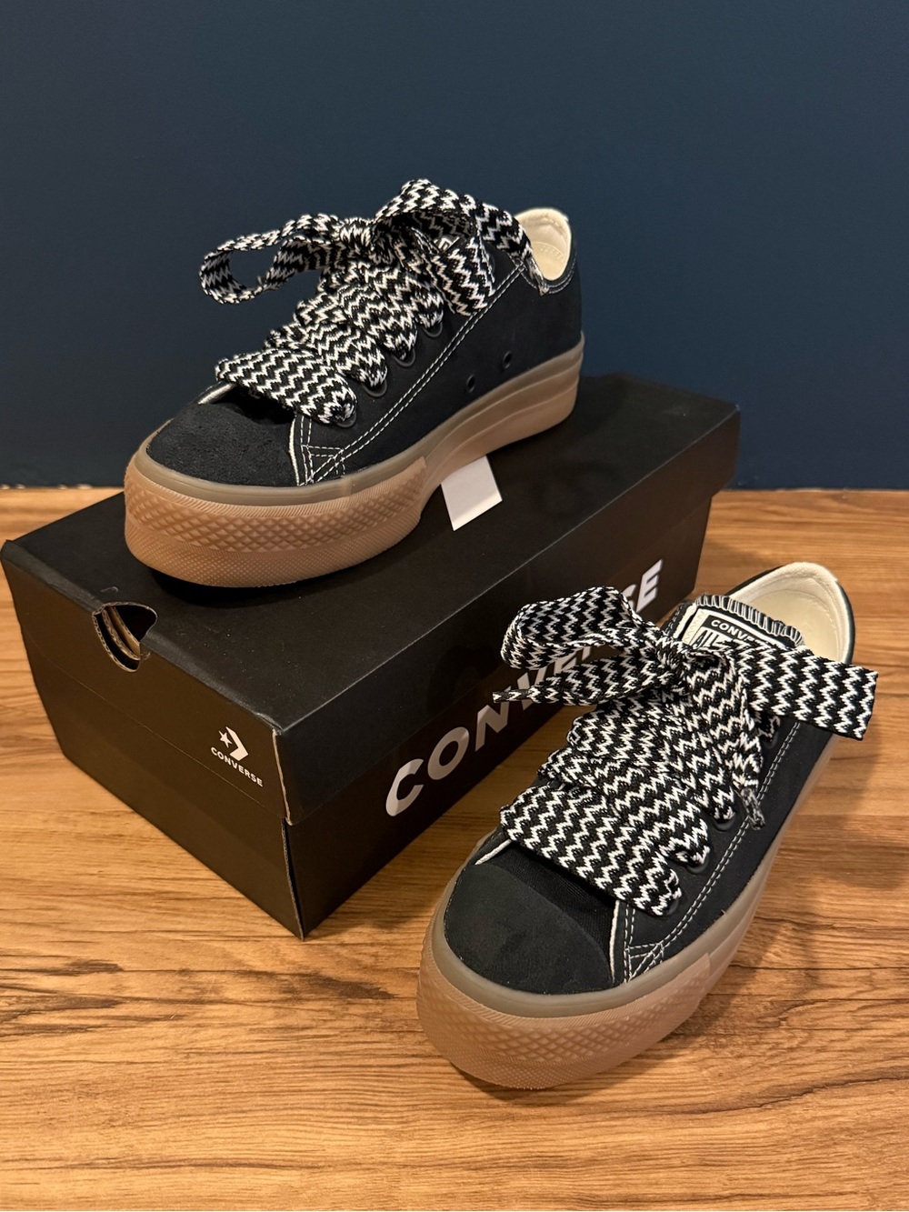 Converse Black Canvas Low-Top Sneakers